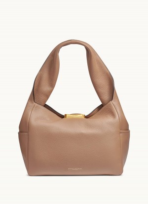 Bolsa de Hombro Donna Karan Amagansett Marrones | Ecuador_DK57822