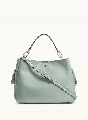 Bolso Satchel Donna Karan Bellerose Verde Claro | Ecuador_DK89238