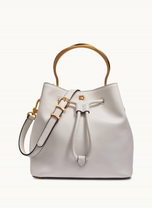 Bolso Satchel Donna Karan Lawrence Bucket Blancas | Ecuador_DK61451