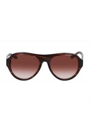 Gafas Donna Karan Aviator 56mm Modern Icons Rojas | Ecuador_DK75063