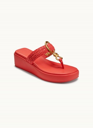 Sandalias Donna Karan Harlyn Wedge Rojas | Ecuador_DK76686