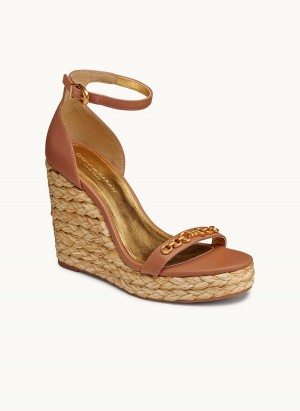 Sandalias Donna Karan Yulissa Ankle Strap Espadrille Marrones | Ecuador_DK48261