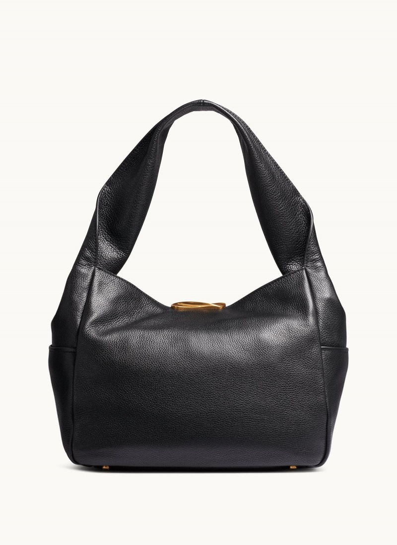 Bolsa de Hombro Donna Karan Amagansett Negras | Ecuador_DK77484