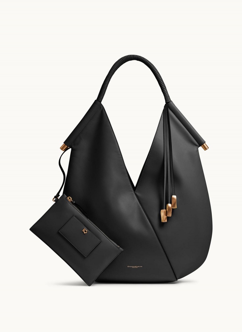 Bolsa de Hombro Donna Karan Baldwin Large Negras | Ecuador_DK69558