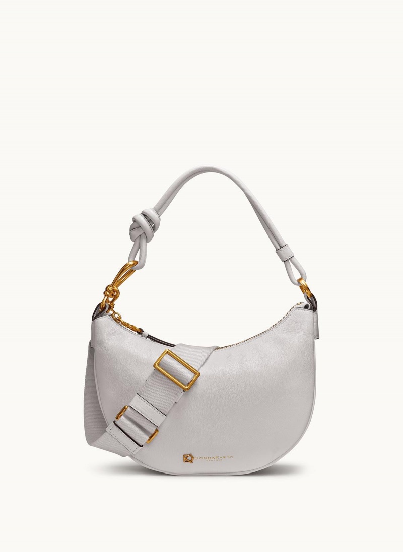 Bolso Hobo Donna Karan Roslyn Small Blancas | Ecuador_DK68383