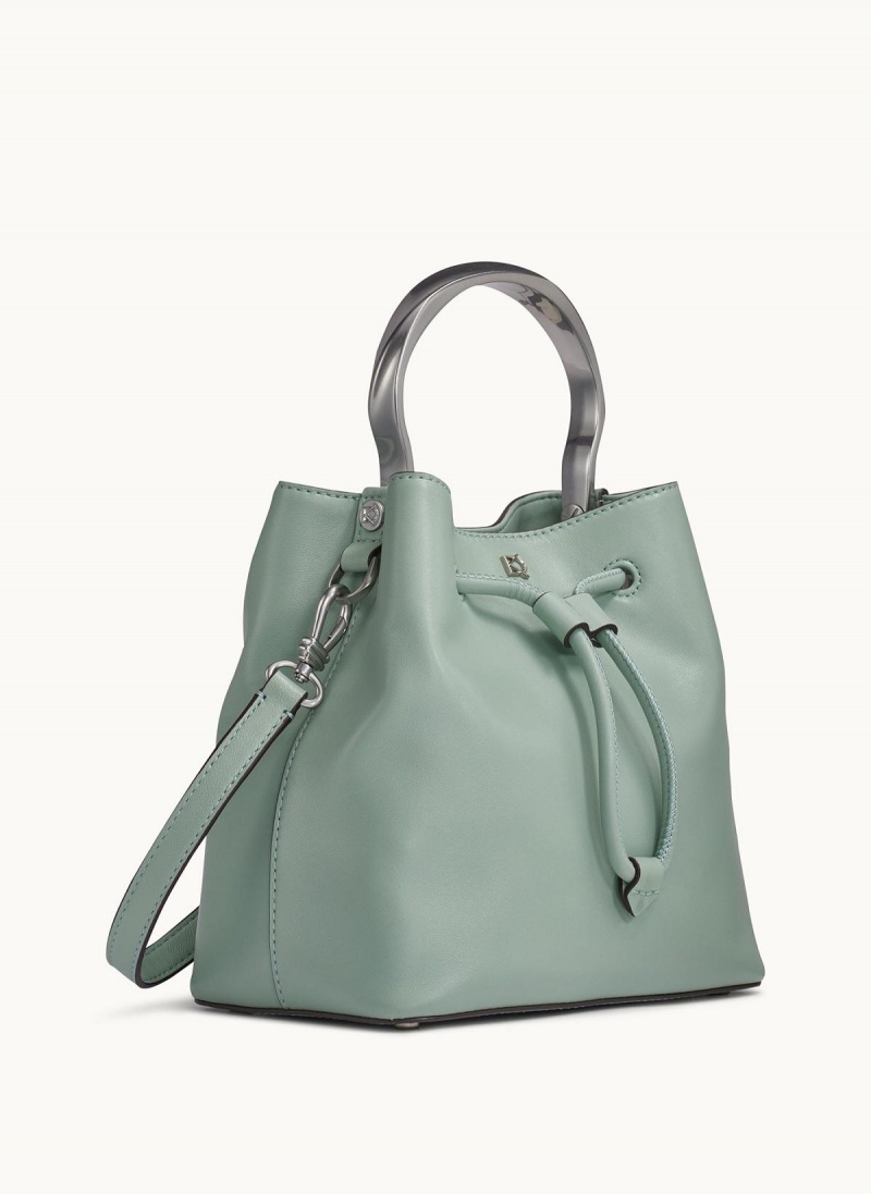 Bolso Satchel Donna Karan Lawrence Bucket Verde | Ecuador_DK28644