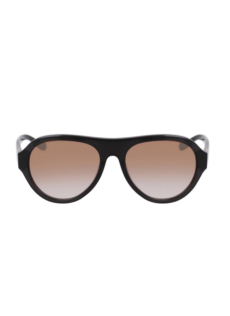 Gafas Donna Karan Aviator 56mm Modern Icons Negras | Ecuador_DK69880