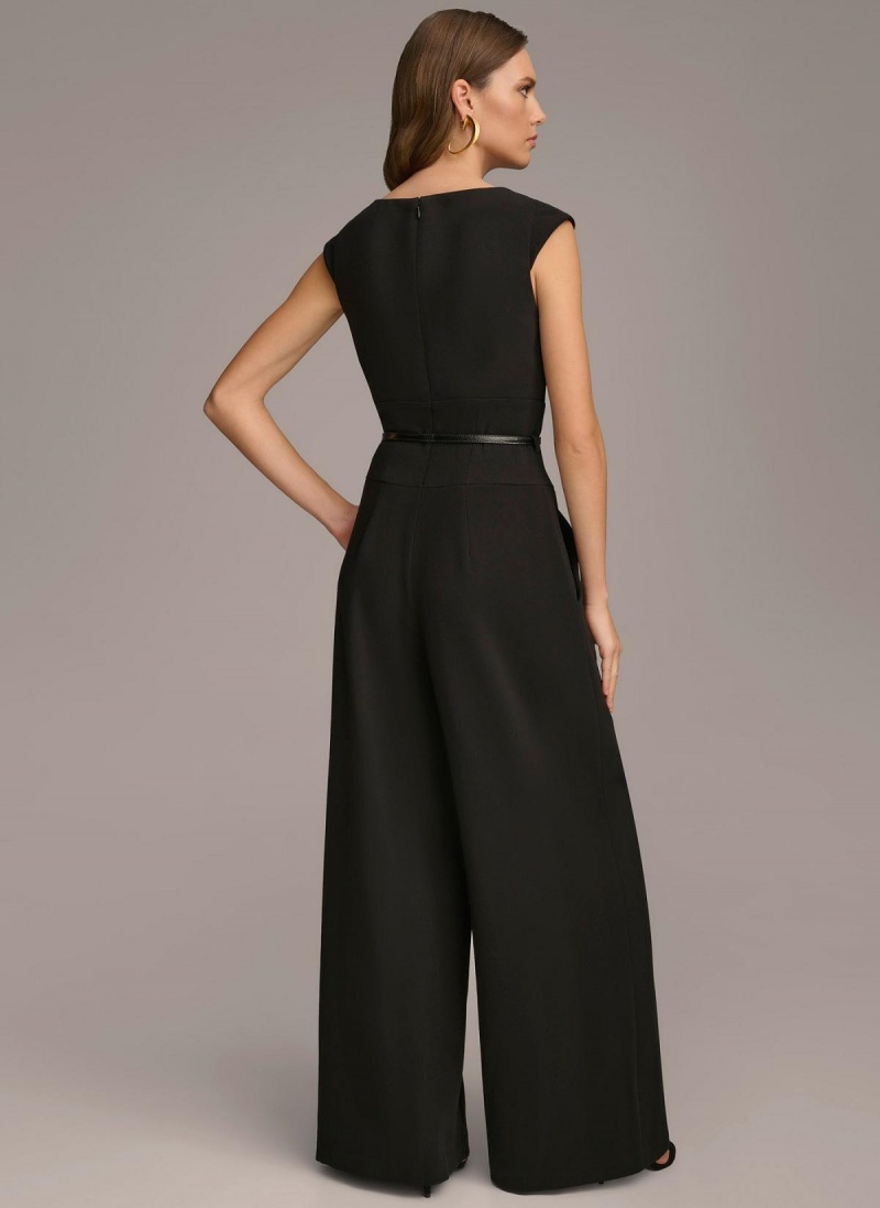 Mono Donna Karan Belted With Pockets Negras | Ecuador_DK30869