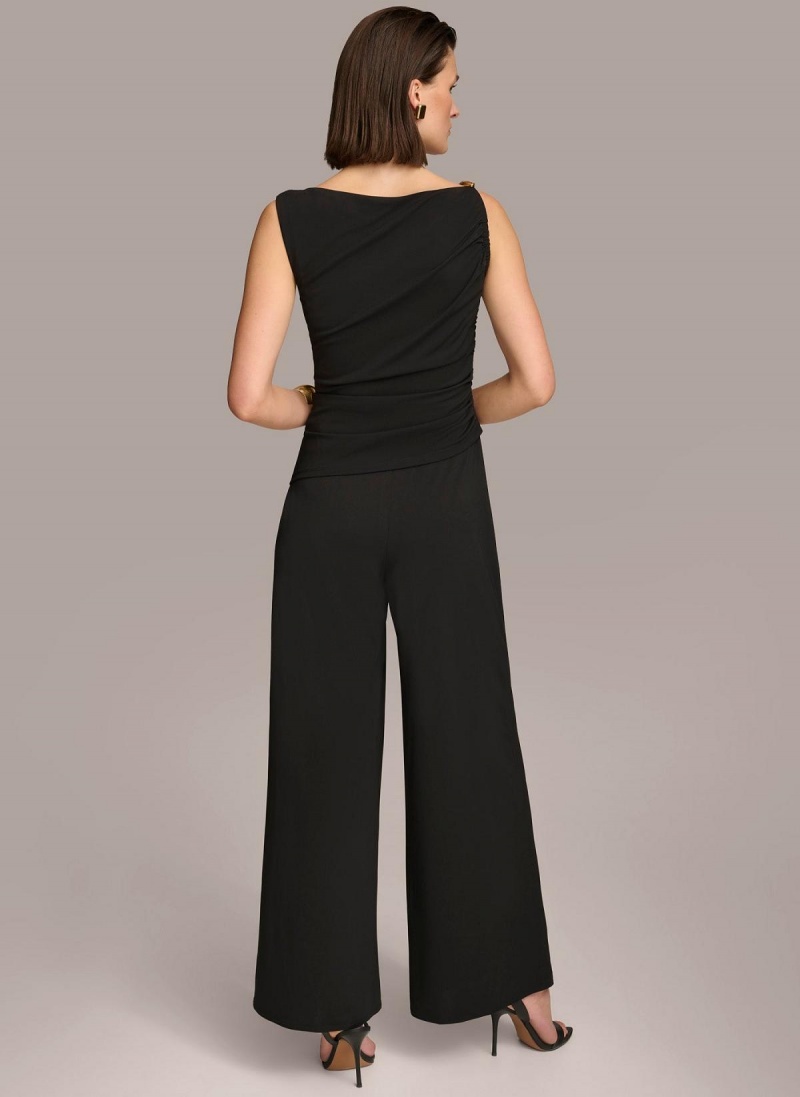 Mono Donna Karan Jumpsuit With Hardware Negras | Ecuador_DK48505