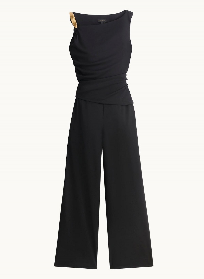 Mono Donna Karan Jumpsuit With Hardware Negras | Ecuador_DK48505