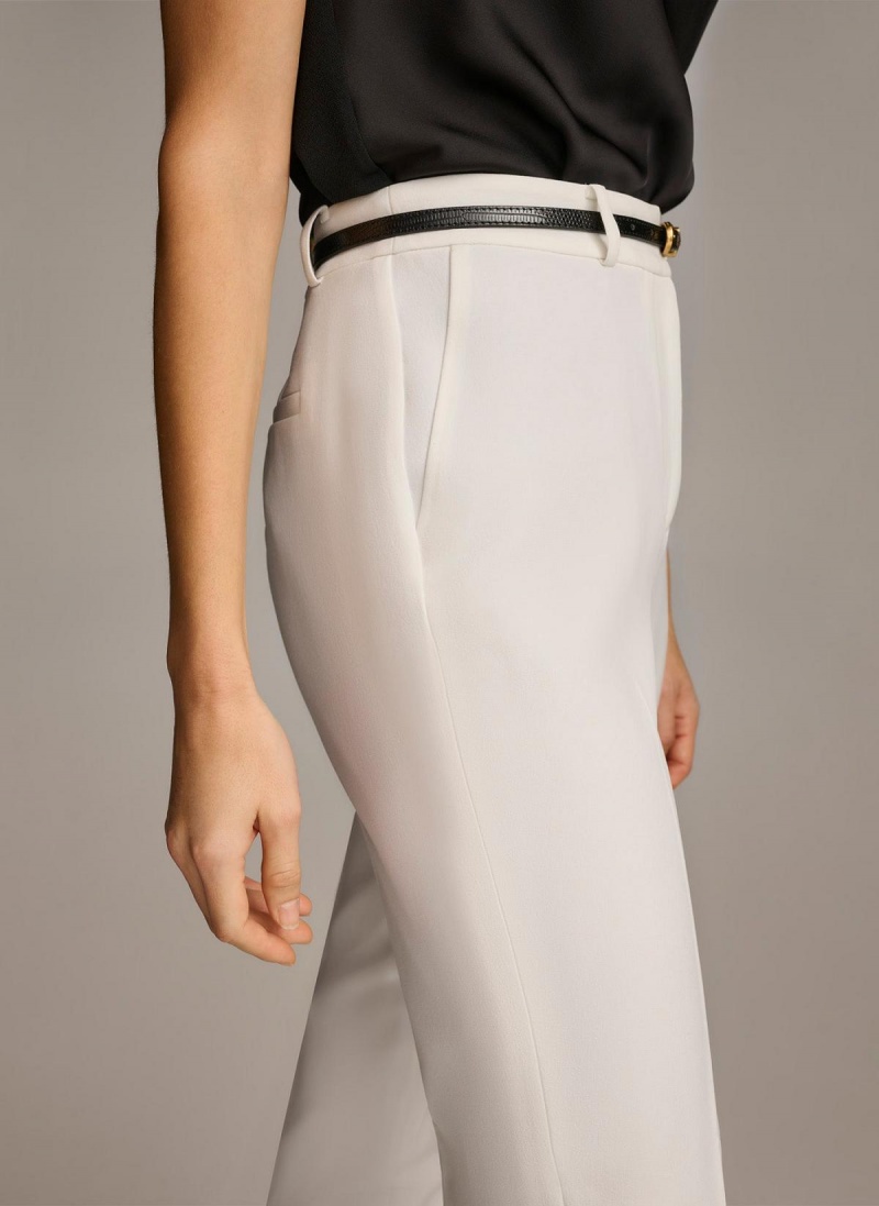 Pantalon Donna Karan Directo With Belt Blancas | Ecuador_DK96778