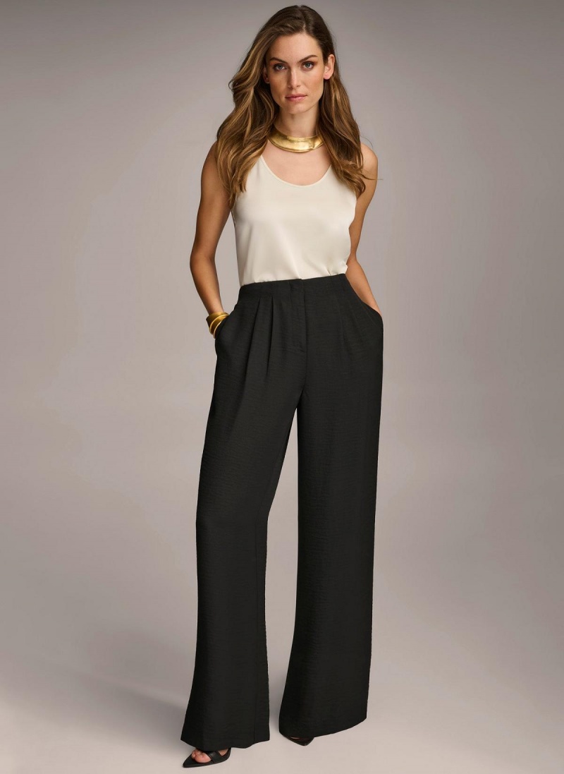 Pantalon Donna Karan High Waisted Negras | Ecuador_DK56556