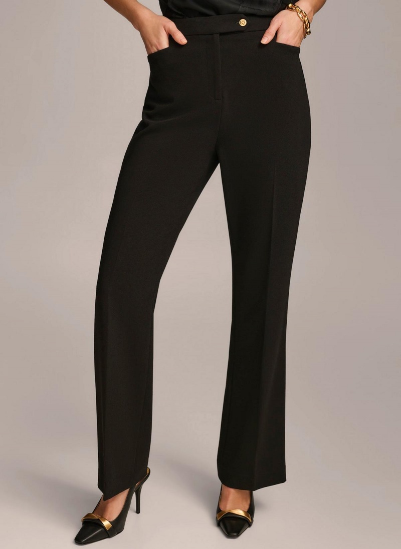 Pantalon Donna Karan Updated Modern Fit Negras | Ecuador_DK98297