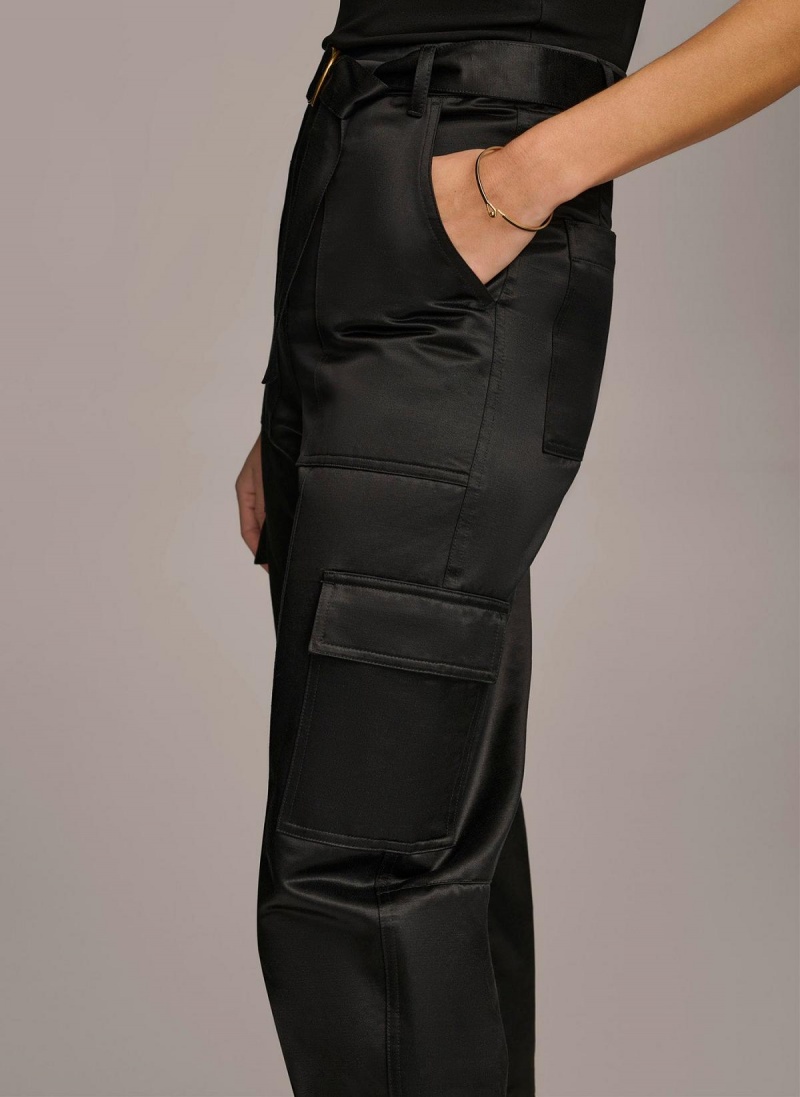 Pantalon Donna Karan Utility Negras | Ecuador_DK23398