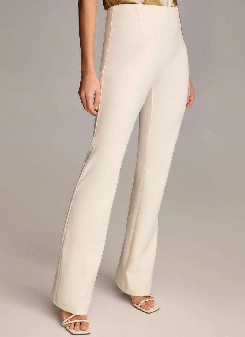 Pantalon Donna Karan Wide Leg Blancas | Ecuador_DK46102