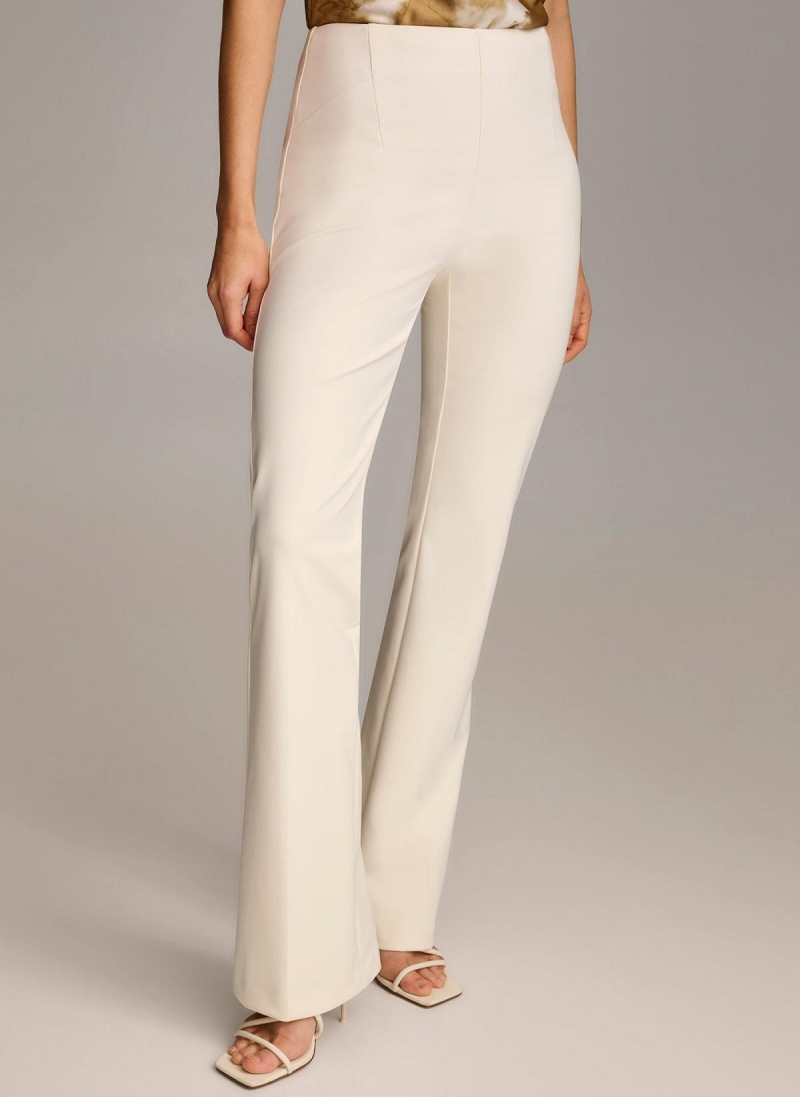 Pantalon Donna Karan Wide Leg Blancas | Ecuador_DK46102