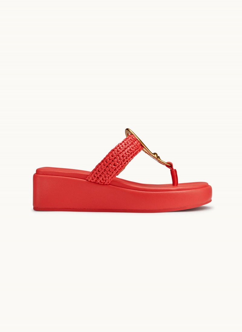 Sandalias Donna Karan Harlyn Wedge Rojas | Ecuador_DK76686