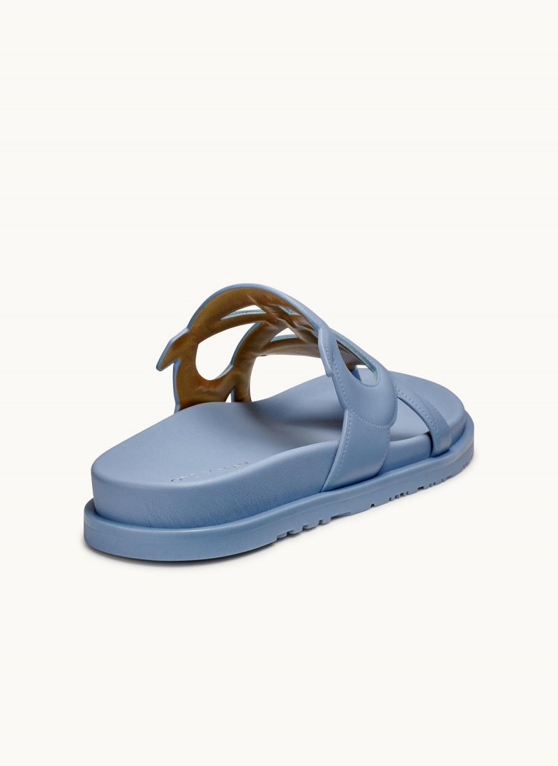 Sandalias Donna Karan Hatsy Flat Azules | Ecuador_DK16923