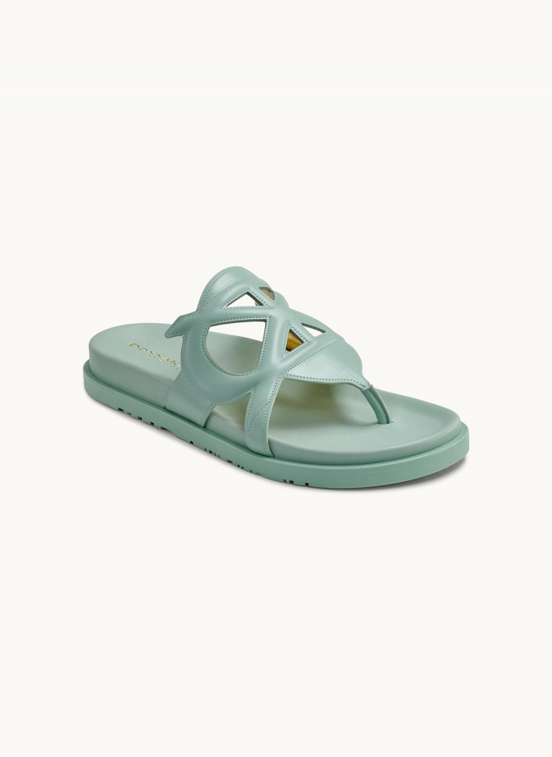 Sandalias Donna Karan Hatsy Flat Verde | Ecuador_DK17686