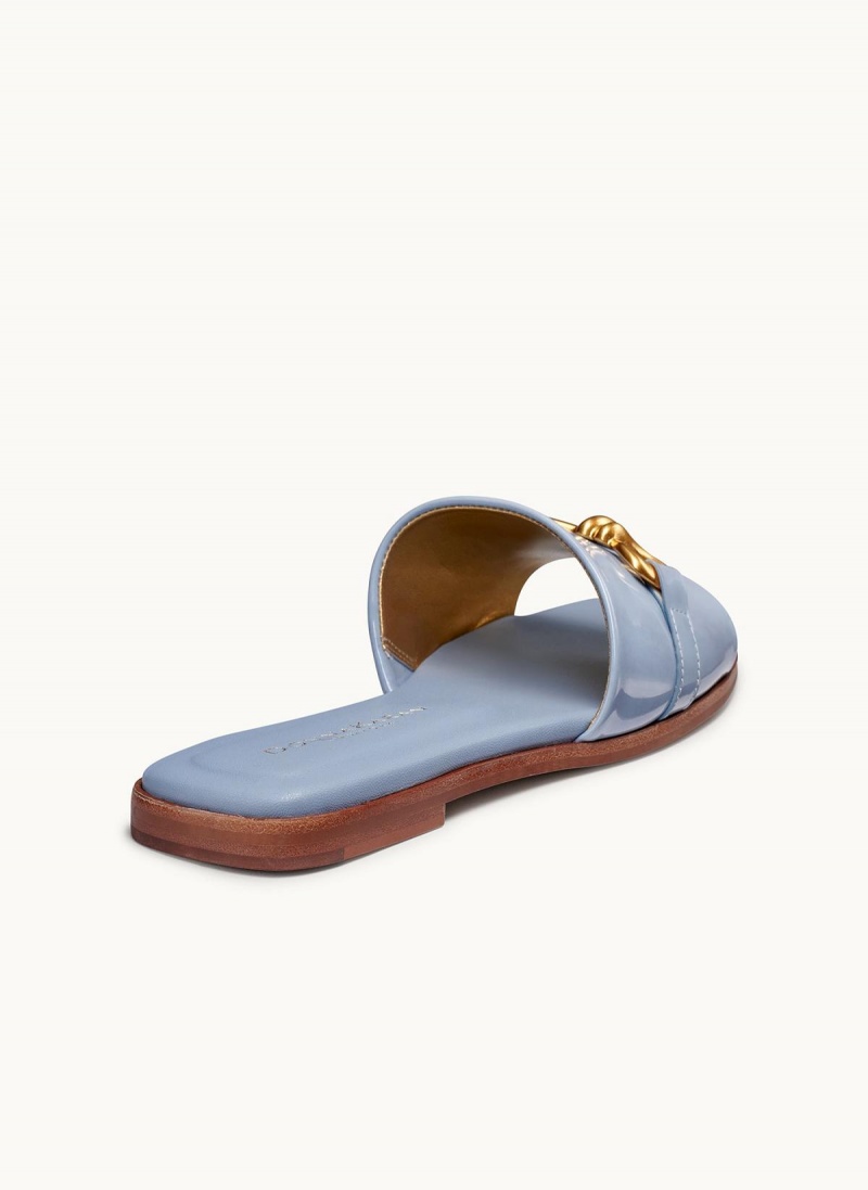 Sandalias Donna Karan Haylen Flat Azules | Ecuador_DK94648