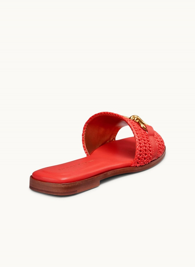 Sandalias Donna Karan Haylen Flat Rojas | Ecuador_DK90511