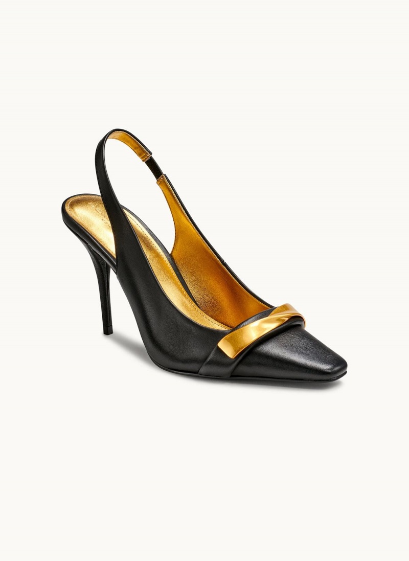 Tacones Donna Karan Sayer Slingback Negras | Ecuador_DK17935