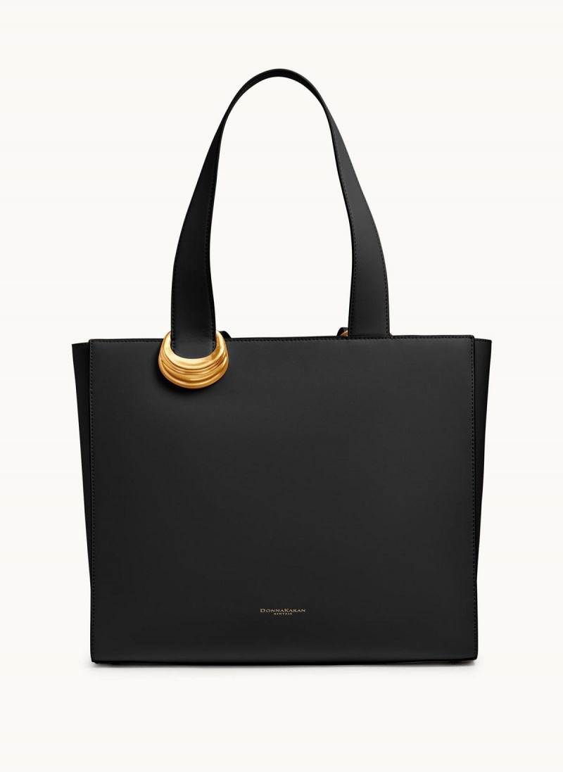 Tote Donna Karan Hewlett Negras Doradas | Ecuador_DK88577